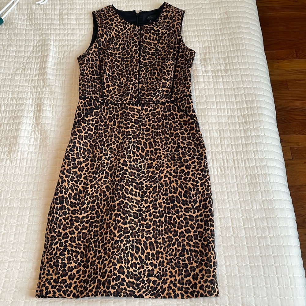J. Crew Leopard Print Dress